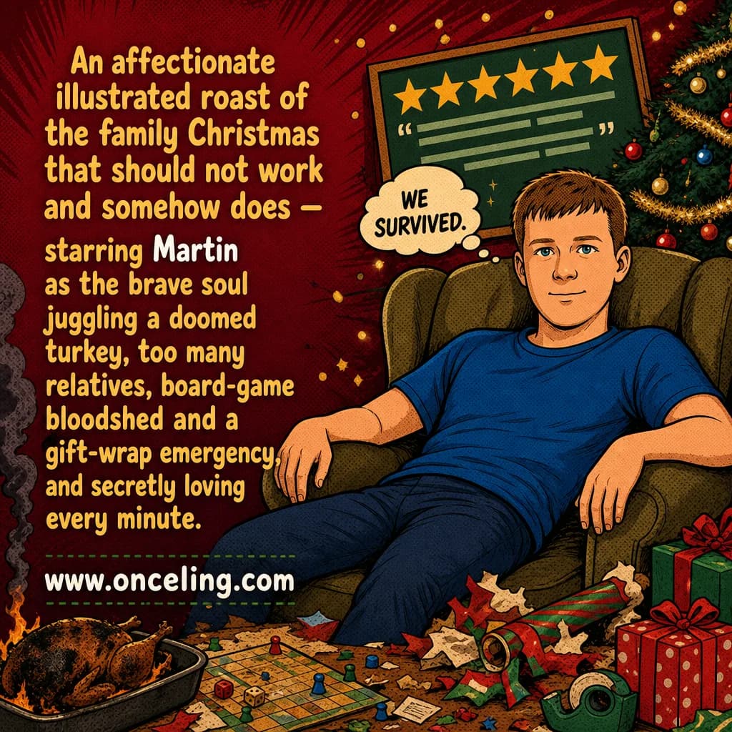 Example back cover of “A Very Chaotic Christmas (Illustrated)”