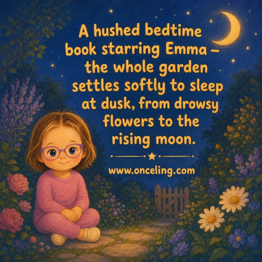 Example back cover of “Hush, Little Garden”