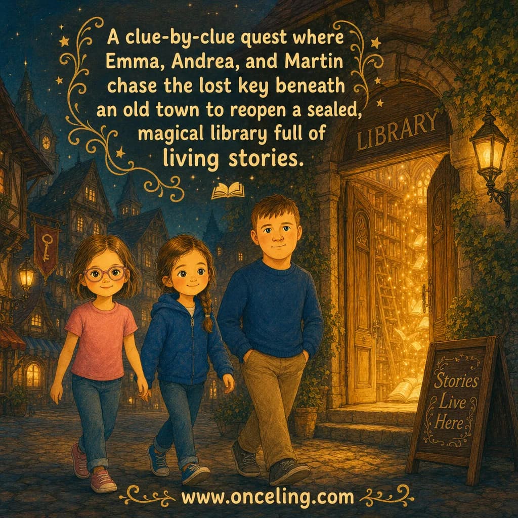 Example back cover of “The Last Library Key”