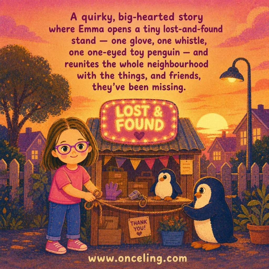 Example back cover of “The Little Lost-and-Found”