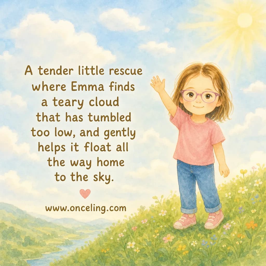 Example back cover of “The Lost Little Cloud”