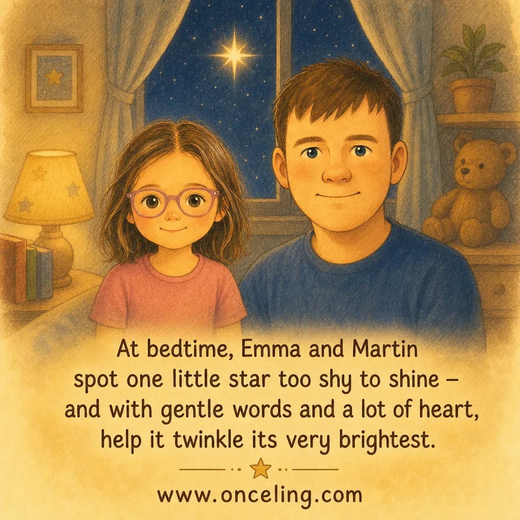 Example back cover of “The Shy Little Star”