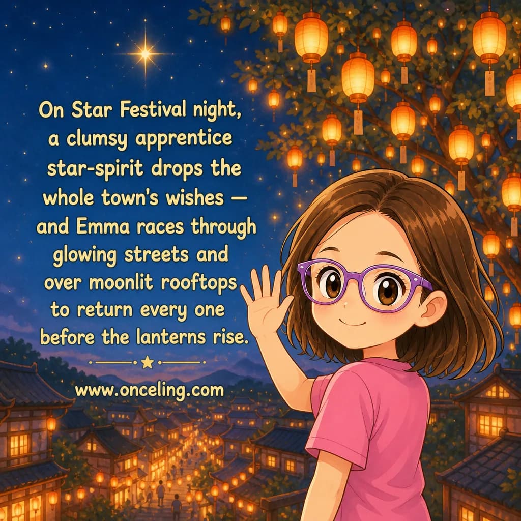 Example back cover of “The Star Festival Wish”