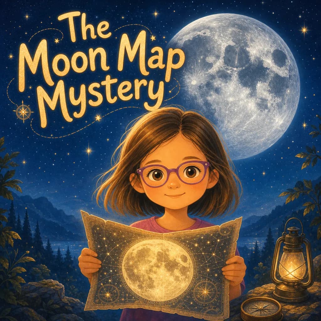 Front cover of The Moon Map Mystery